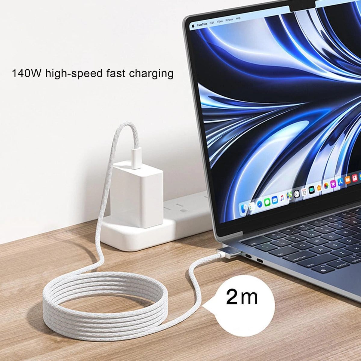 USB Type C to Magsafe 3 Charger Cable for MacBook Pro/Air (2016–2023)