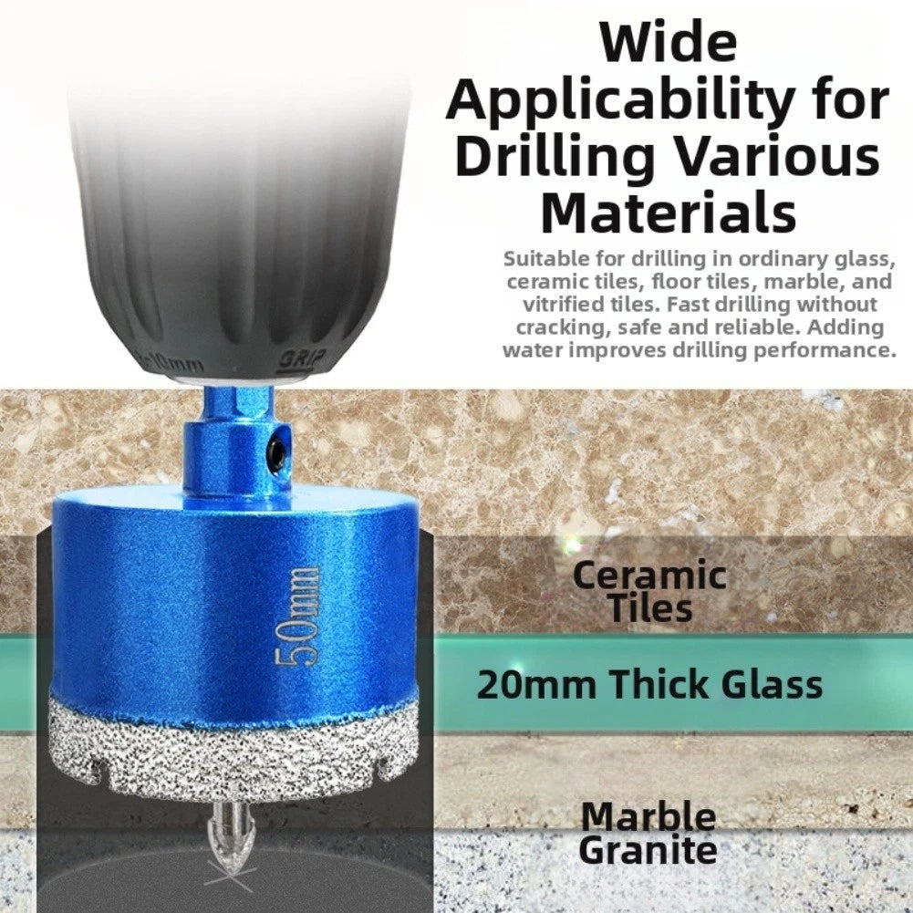 Diamond Coated Brazed Drill Bits for Faster Drilling in Granite