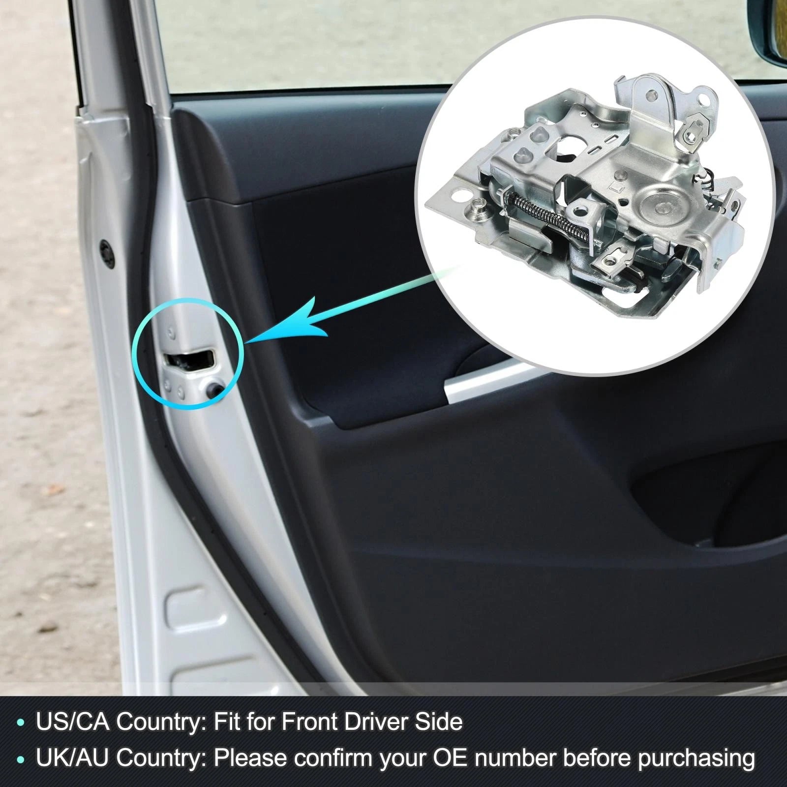 Door Lock Actuator Motor Front Left Driver Side for Chevrolet for GMC (2000–2010)