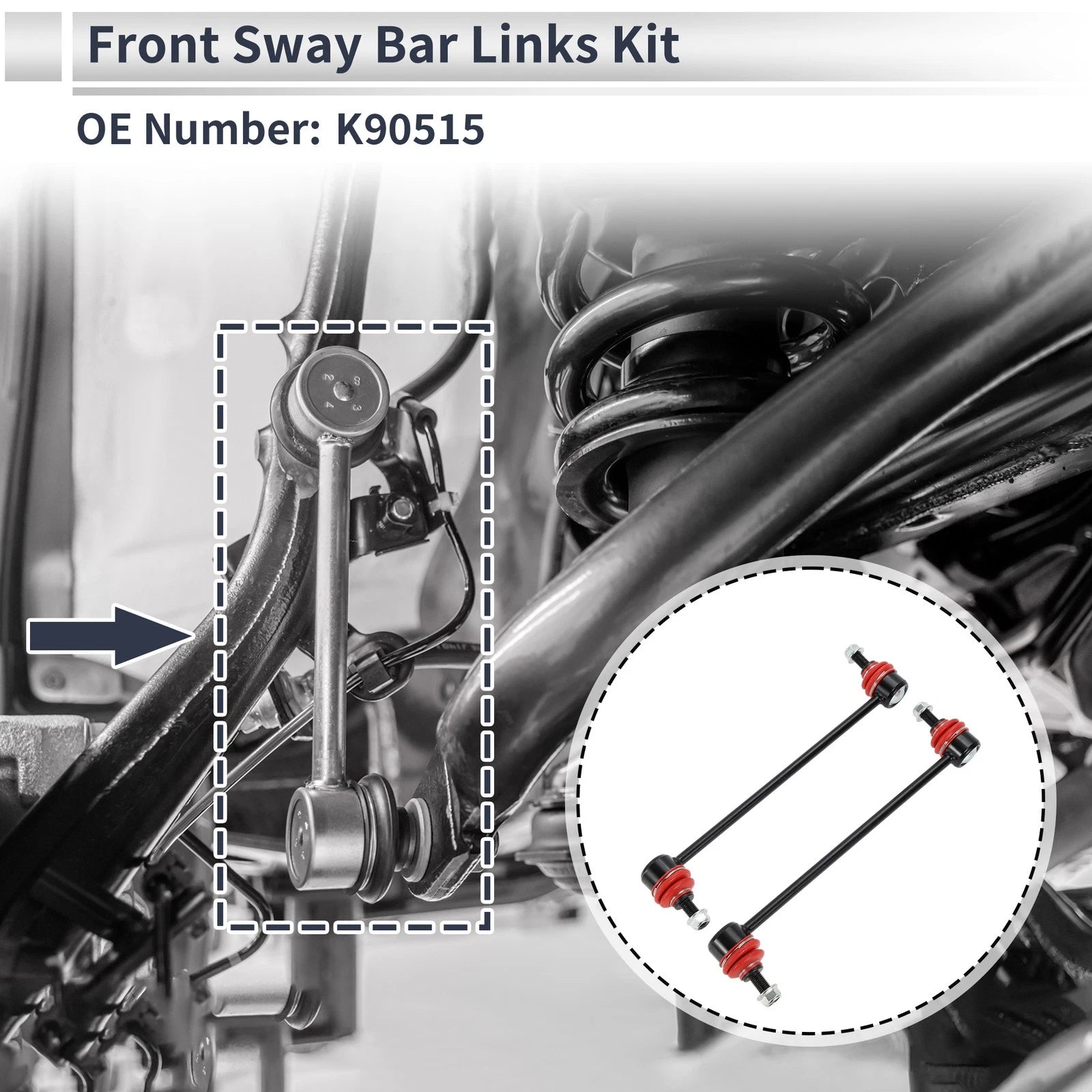 Front Stabilizer Bar Links Replacement for BMW 323Ci (2000–2005)