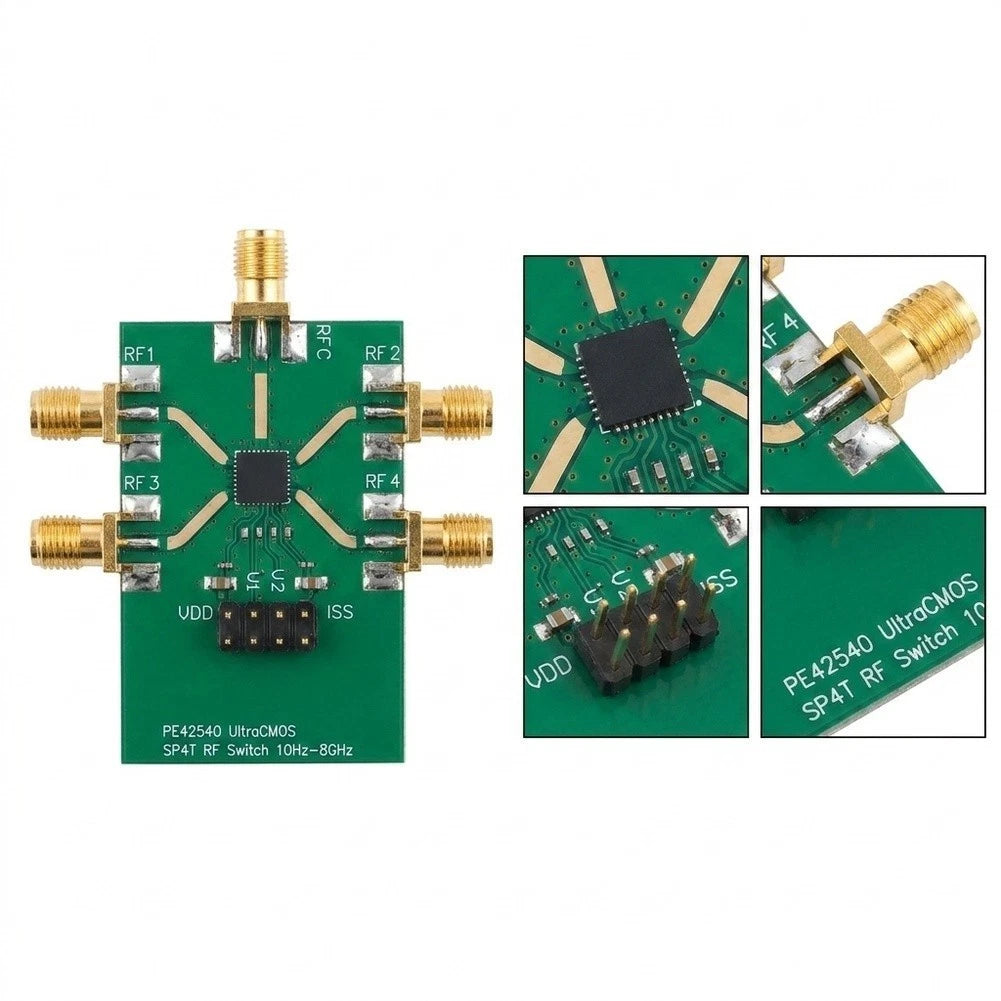 SP4T RF Switch Module 10Hz-8GHz with 45dB Isolation for Lab Calibration