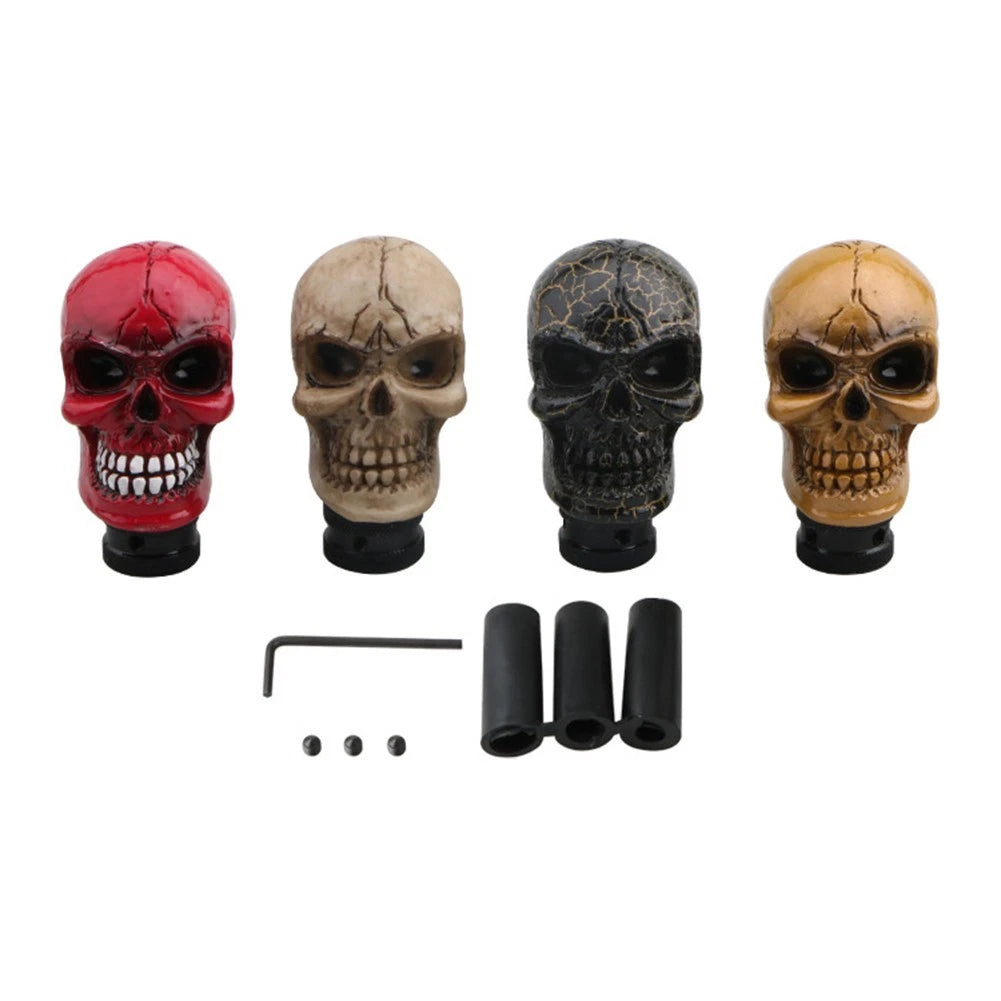 Modified Gear Shift Knob with Skull Head Unique Addition to Your Vehicle