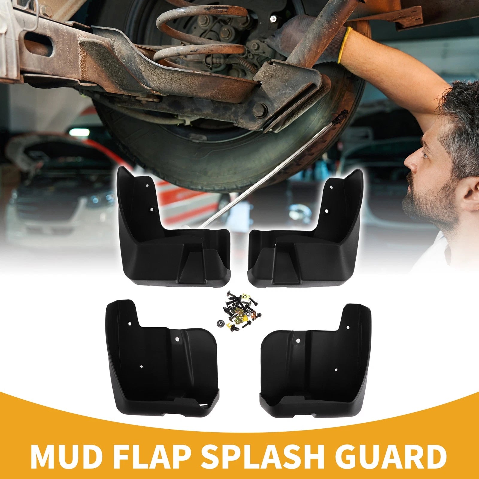 Front and Rear Side Mud Flap Splash Guard Set for Subaru Outback (2015–2020)