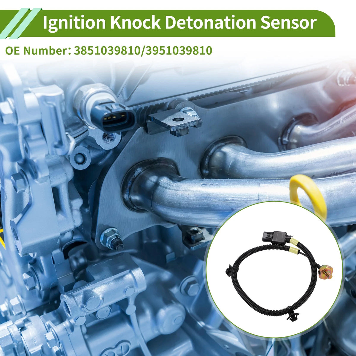 1 Pc Ignition Knock Detonation Sensor No.3851039810 for Kia Sorento (2003–2006)