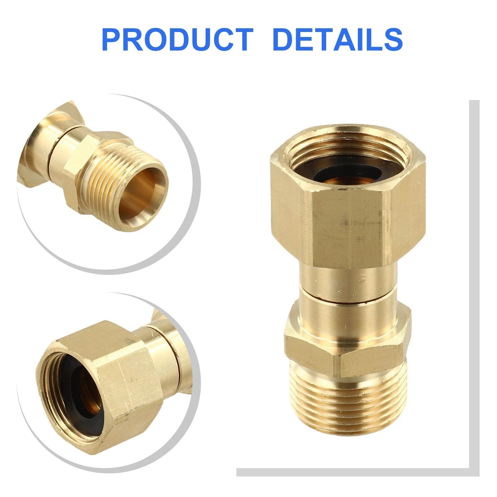 Swivel Connector M22 15mm for High Pressure Applications