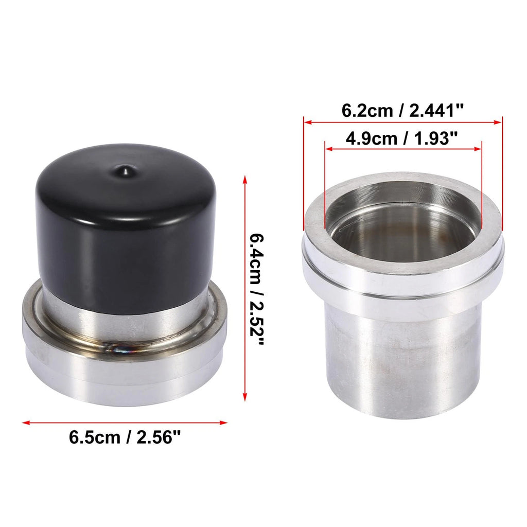 4pcs Trailer Bearing Set with Grease Dust Cap for Boat Trailer (2.441") (—)