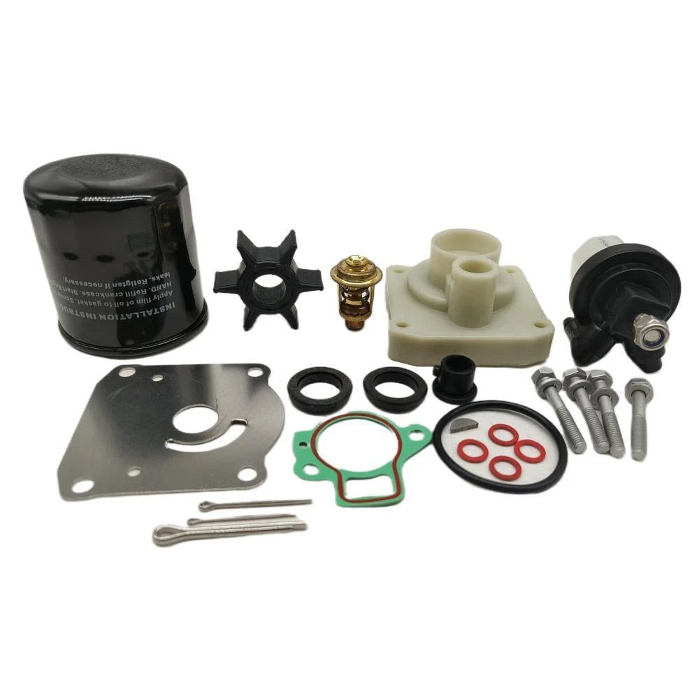 Maintenance Kit for Yamaha F20A F25A F25D Outboard (Thermostat, Oil, Fuel Filter)