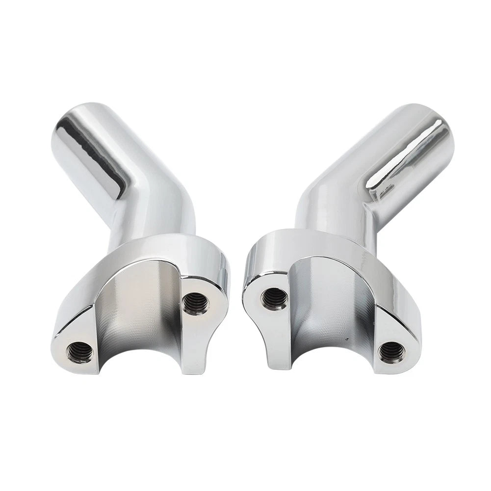 4.5" Chrome Pullback Handlebar Risers for Harley Dyna Softail Road King (1" Bar)