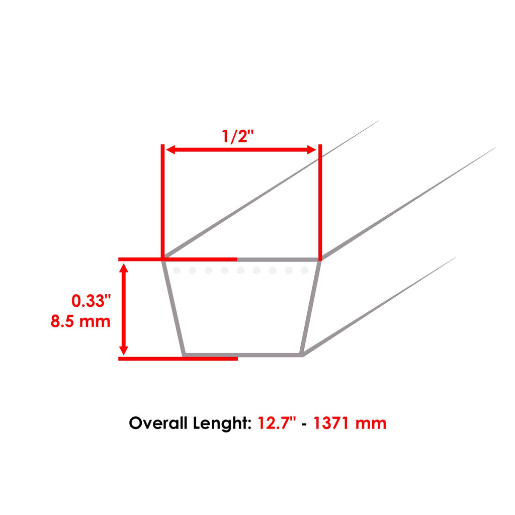 Deck Belt Replacement for MTD Speedex 3916854 (2002–2010)