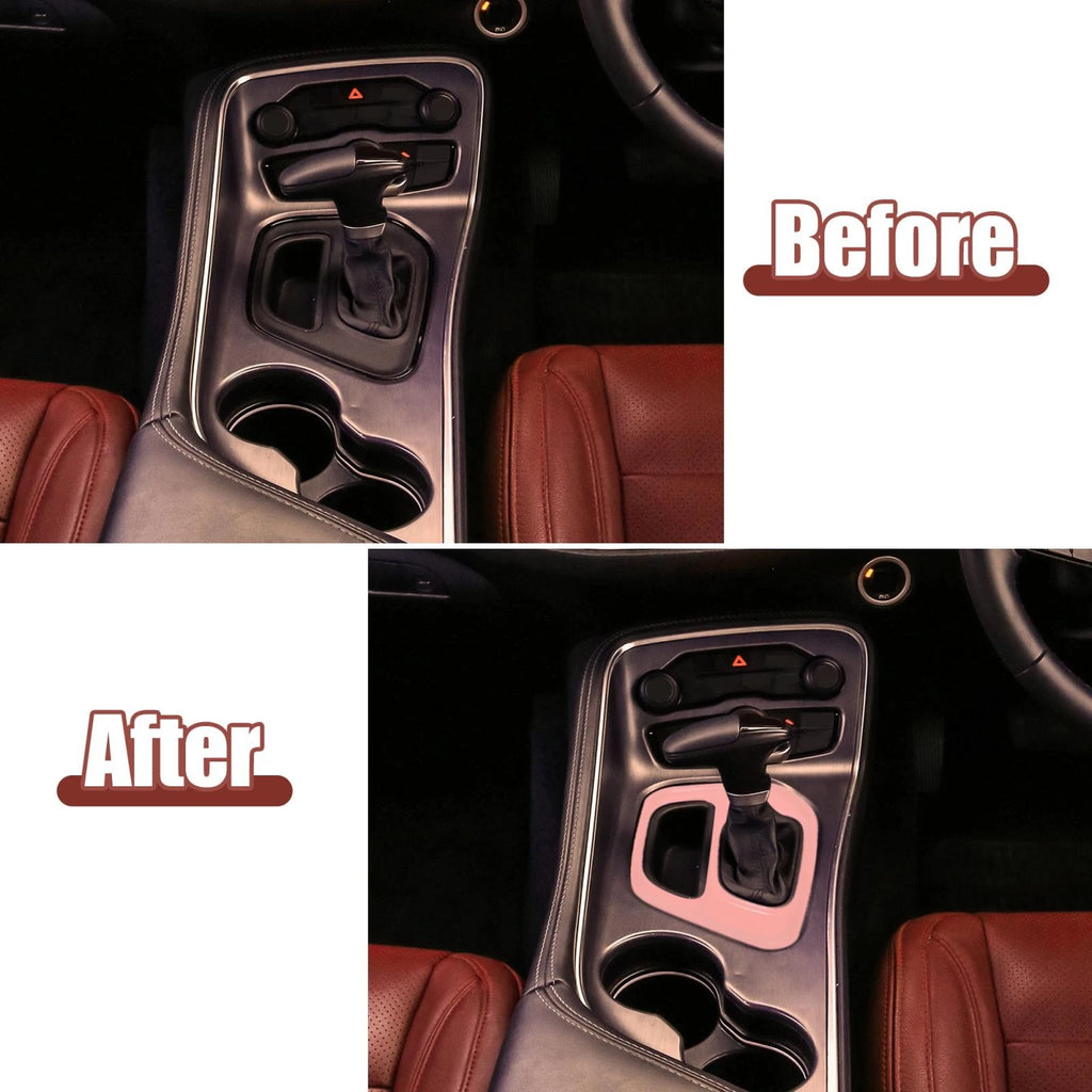 Center Console Gear Shift Panel Cover Frame Trim for Dodge Challenger (2015–2021) Pink