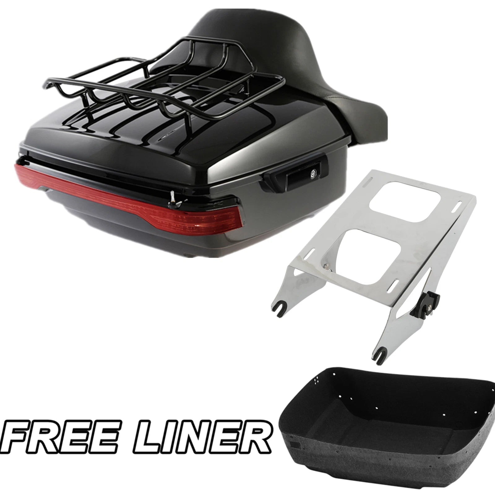 Trunk Mount Rack Pad Tail Light for Harley Touring (2014–Present)
