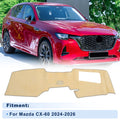 Dash Cover with HUD Front for Mazda CX-60 (2024–2026) Flannel Beige 1 Set