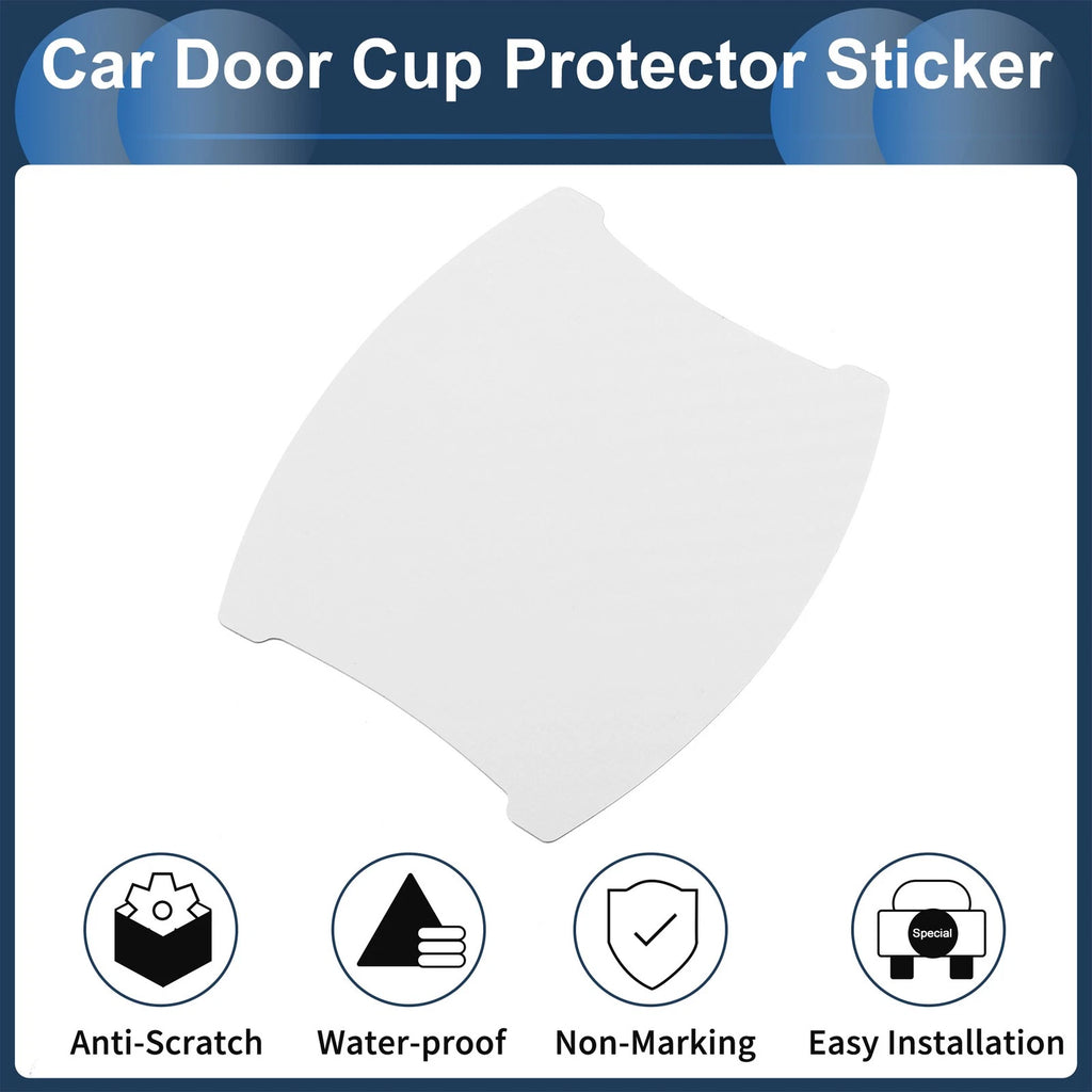 3D Car Door Handle Scratch Protector for Universal Vehicles (90x100mm)