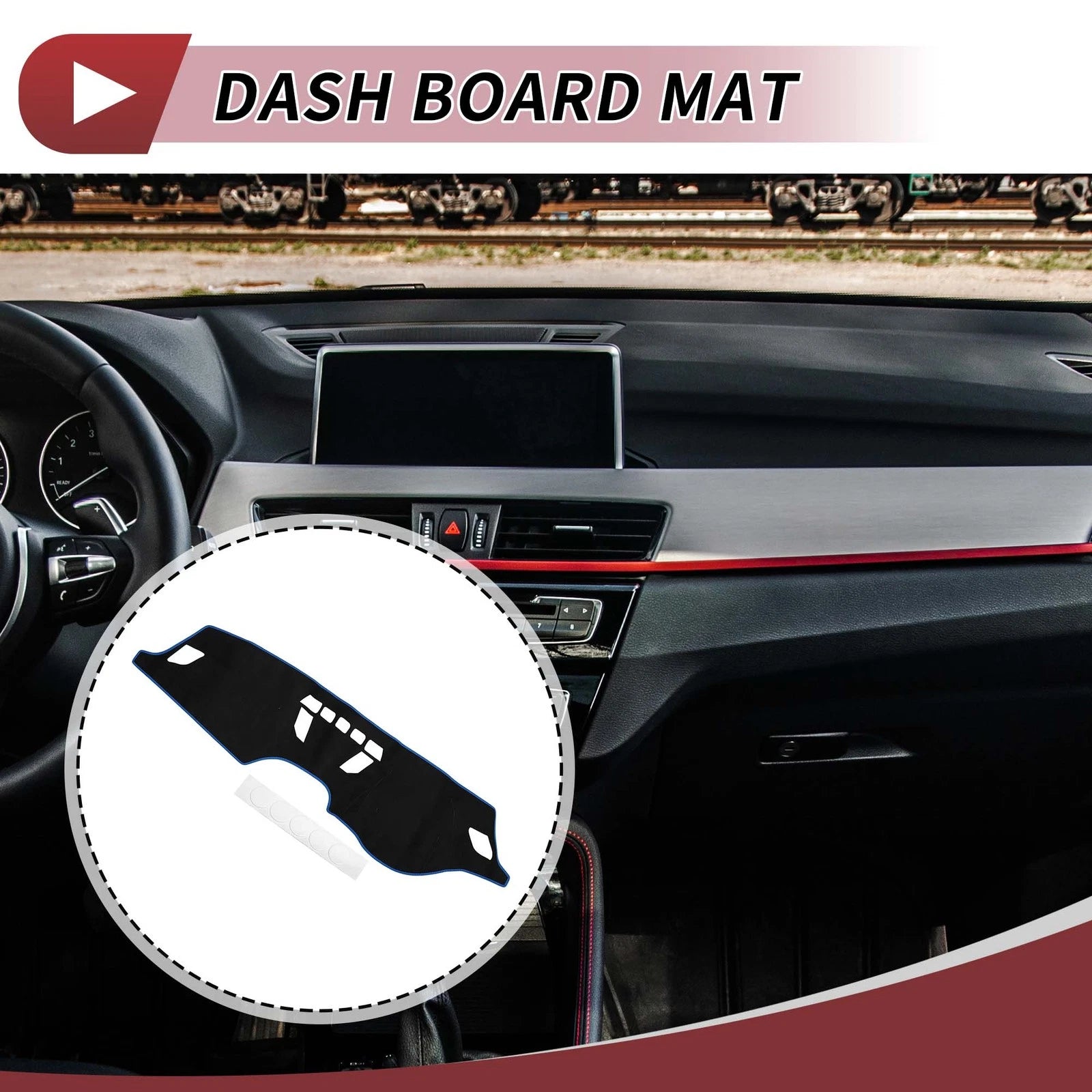 Dashboard Dash Cover Mat for BMW X1 F48 (2016–2022) Sun Protector Pad