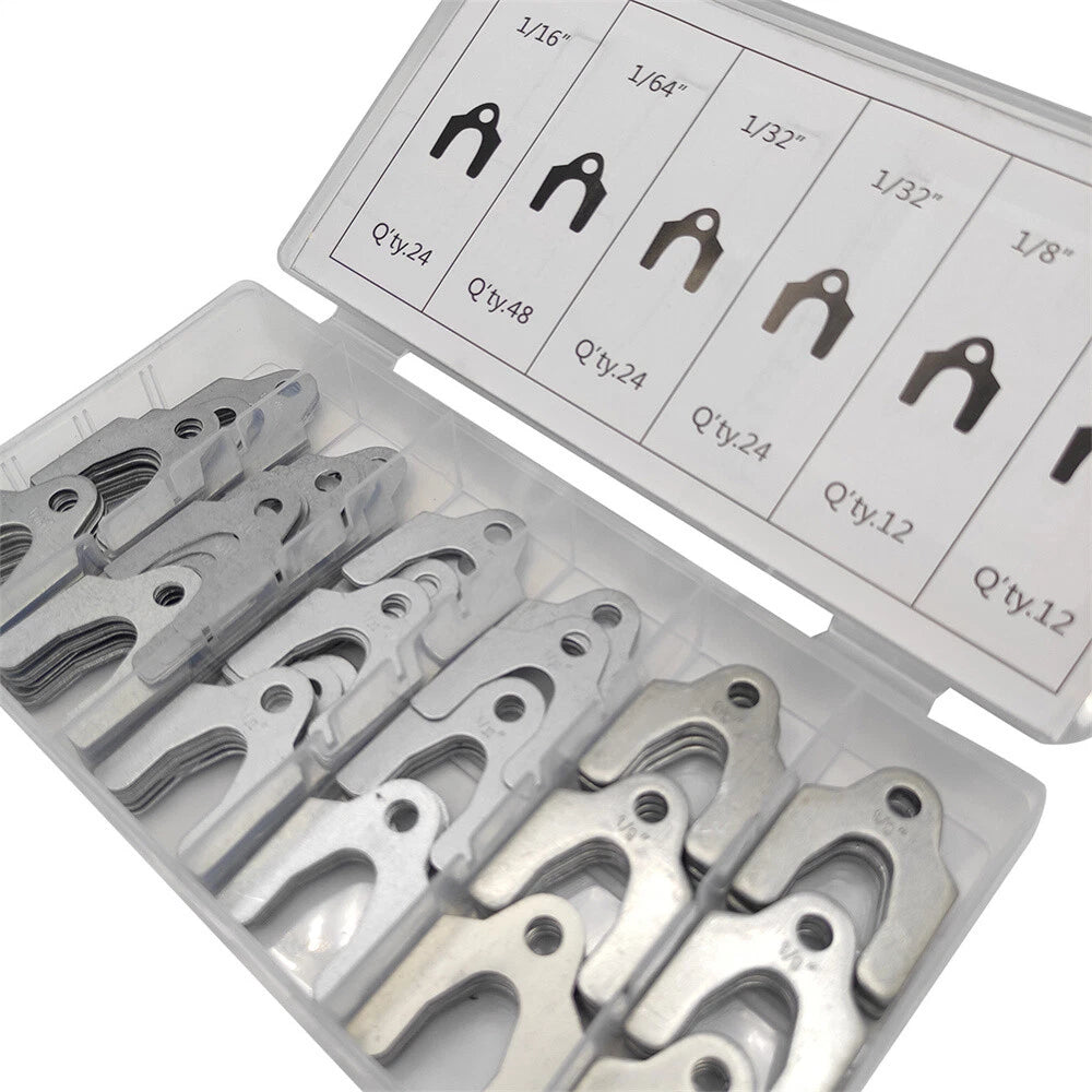 144Pcs 4 Sizes Auto Alignment Shim For Adjusting Camber Caster Toe Front Wheels