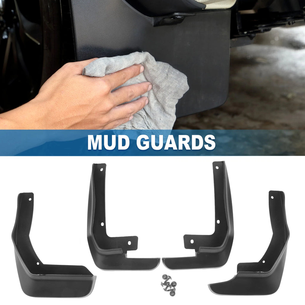 Front and Rear Side Mud Flap Splash Guard Kit for Honda Odyssey EX (2005–2010)