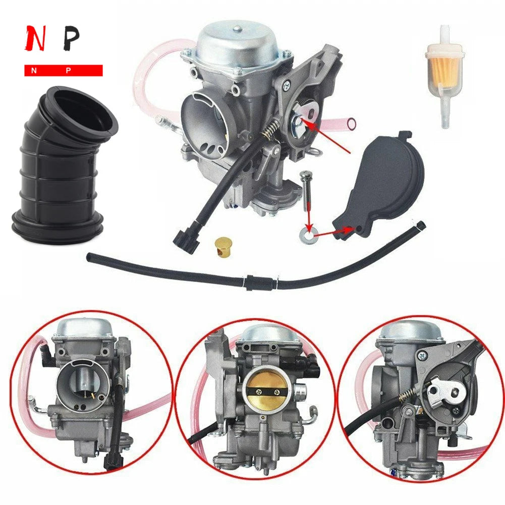 Carburetor with Air Cleaner Boot for Arctic Cat 400 500 (2002)
