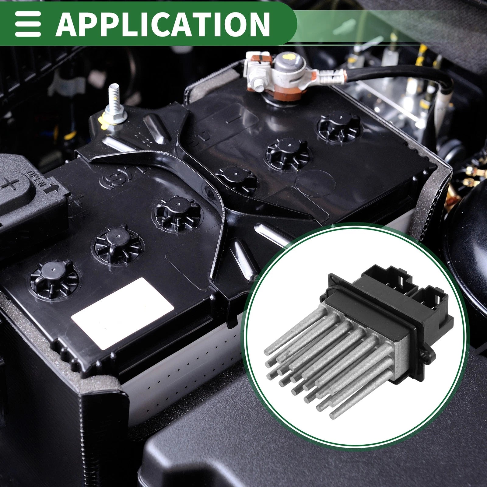 HVAC Blower Motor Heater Blower Resistor Replacement for Dodge Durango (2007–2009)