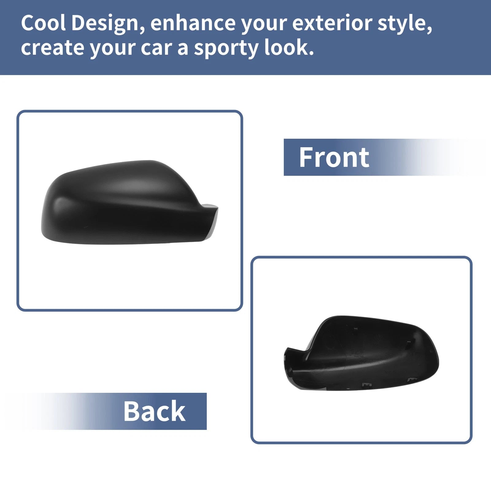 Mirror Cover Cap for Citroen Xsara (2002–2005) - Black