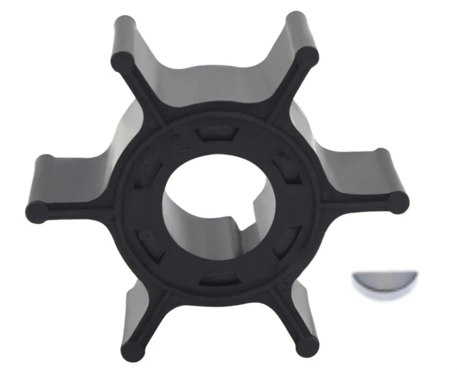 Water Pump Impeller with Key for Yamaha 2 Stroke 6-8 HP Outboard (6G1-44352-00)