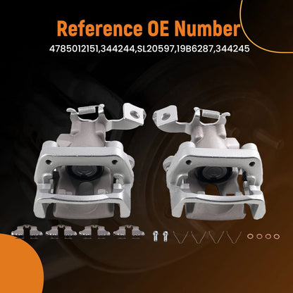 Rear Left & Right Brake Caliper Pair for Toyota Prius (2010–2015) 19-B6287 19B6286