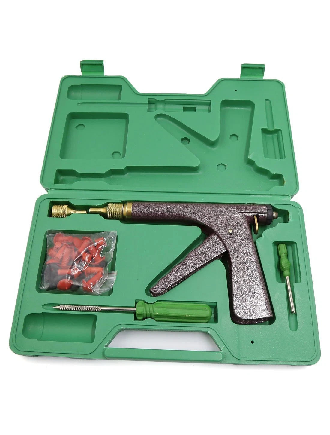 Tubeless Tire Puncture Repair Tool Kit with Mushroom Plugs