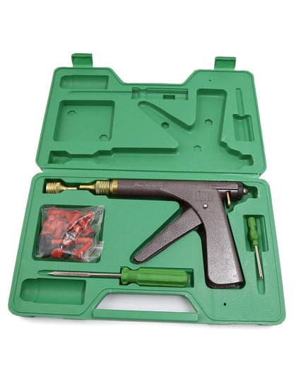Tubeless Tire Puncture Repair Tool Kit with Mushroom Plugs