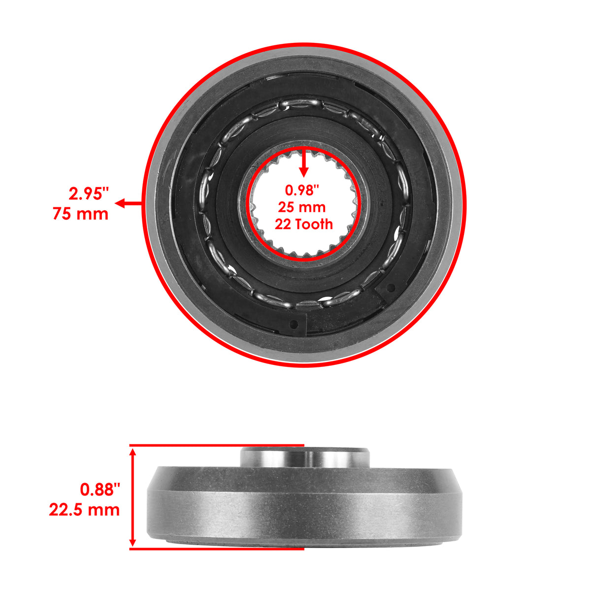 Starter and Clutch Set for Honda TRX450ER (2006–2014)