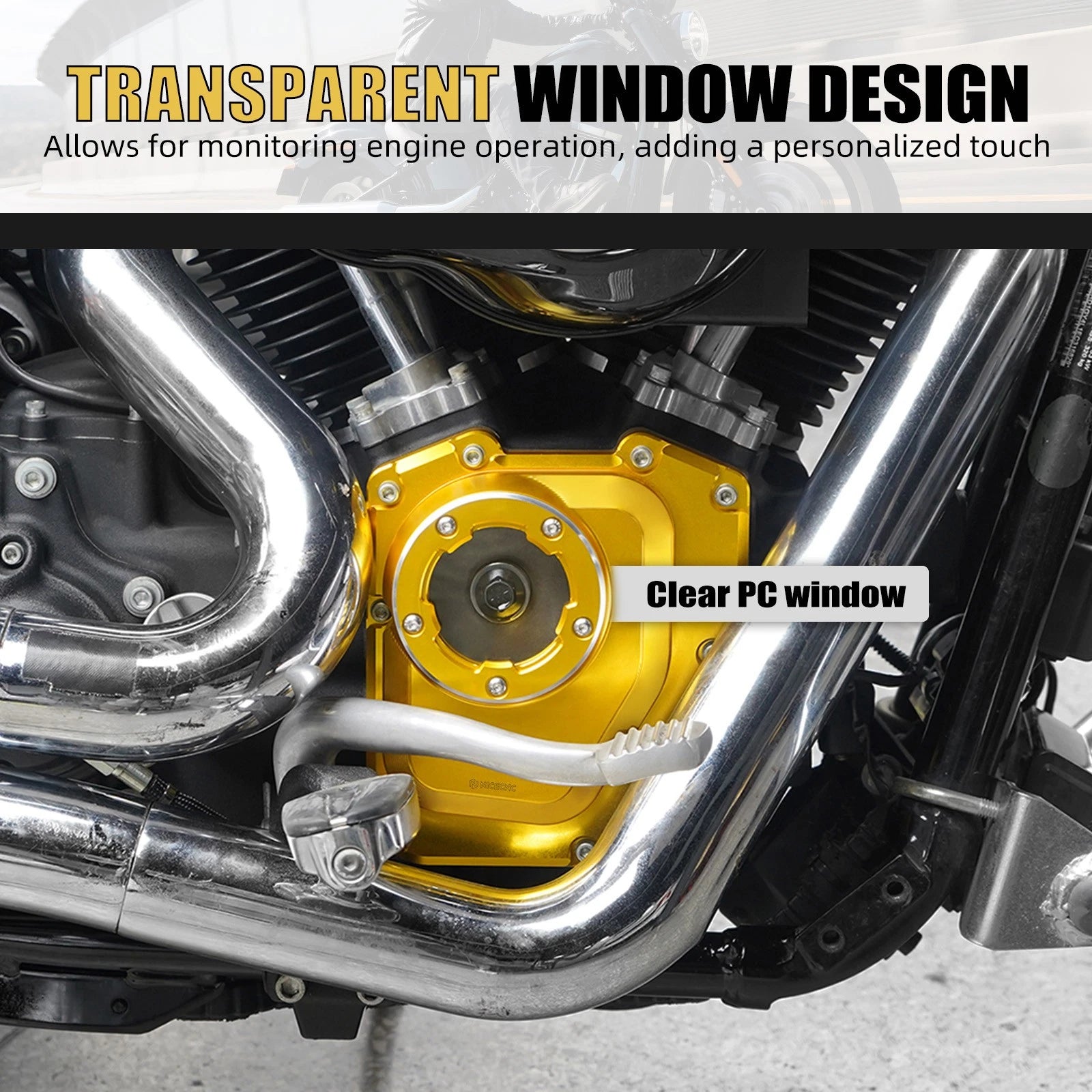 CNC Side Cam Cover for Harley Dyna Super Glide Custom FXDC FXD (2006–2017)