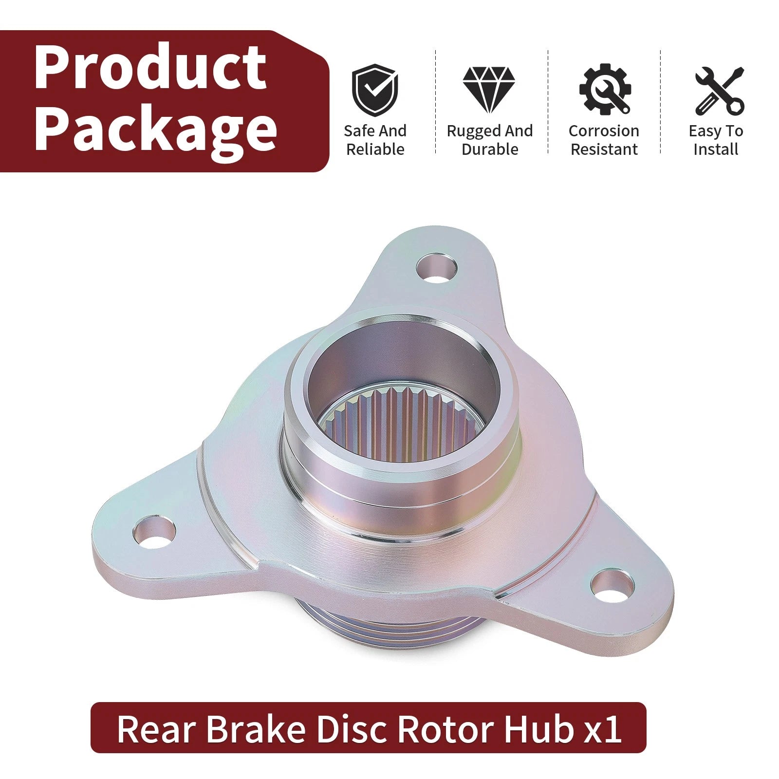Rear Brake Disc Rotor Hub for Polaris Trail Blazer 330 (2008–2013)