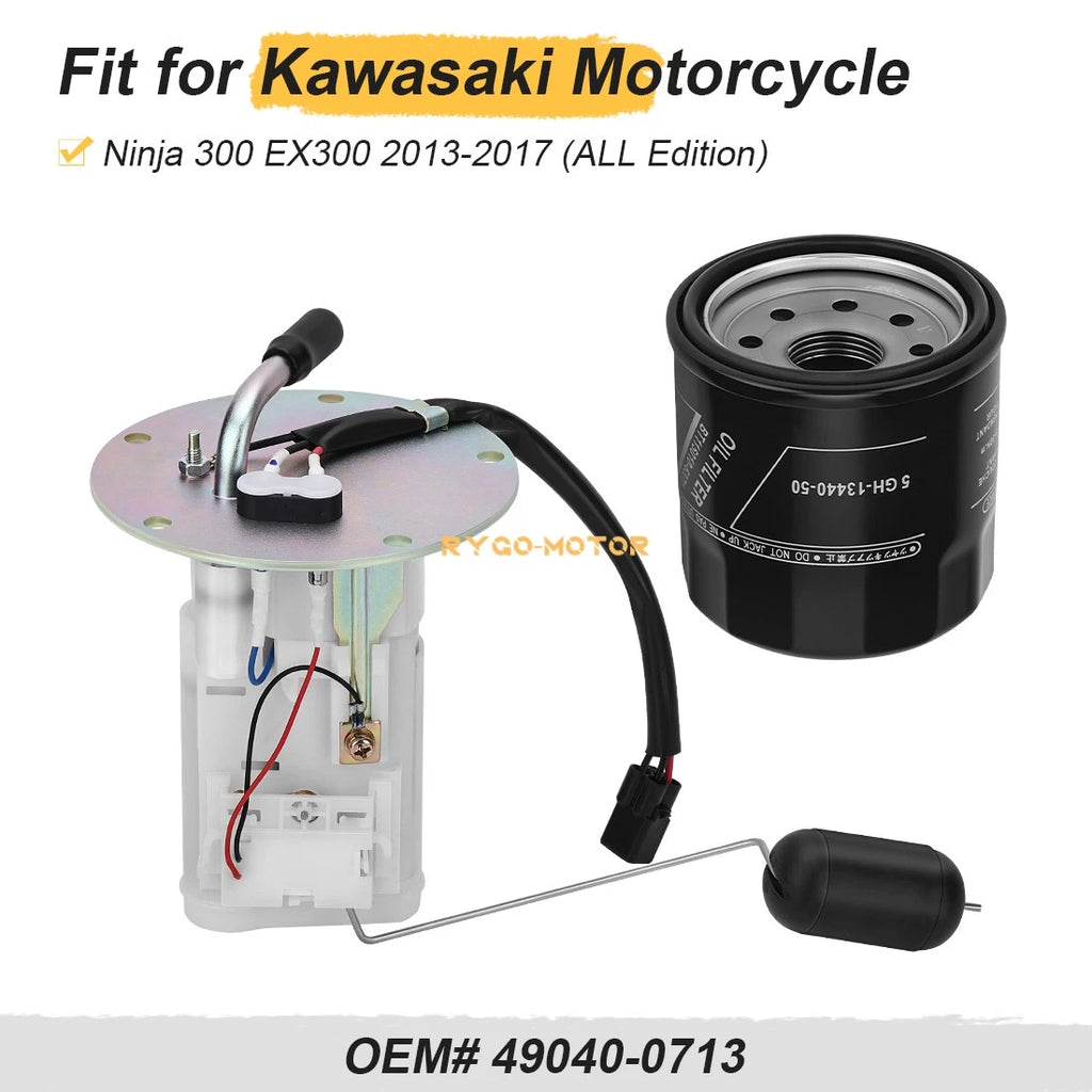 Fuel Pump with Oil Filter for Kawasaki Ninja 300 EX300 (2013–2017) 49040-0713