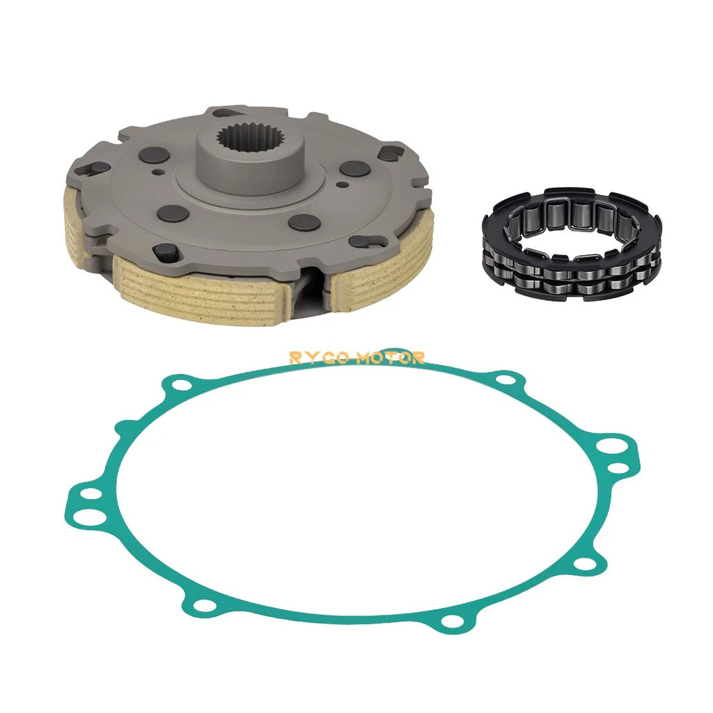 Wet Clutch Carrier & One Way Bearing & Gasket for Yamaha Kodiak Grizzly (400–450)