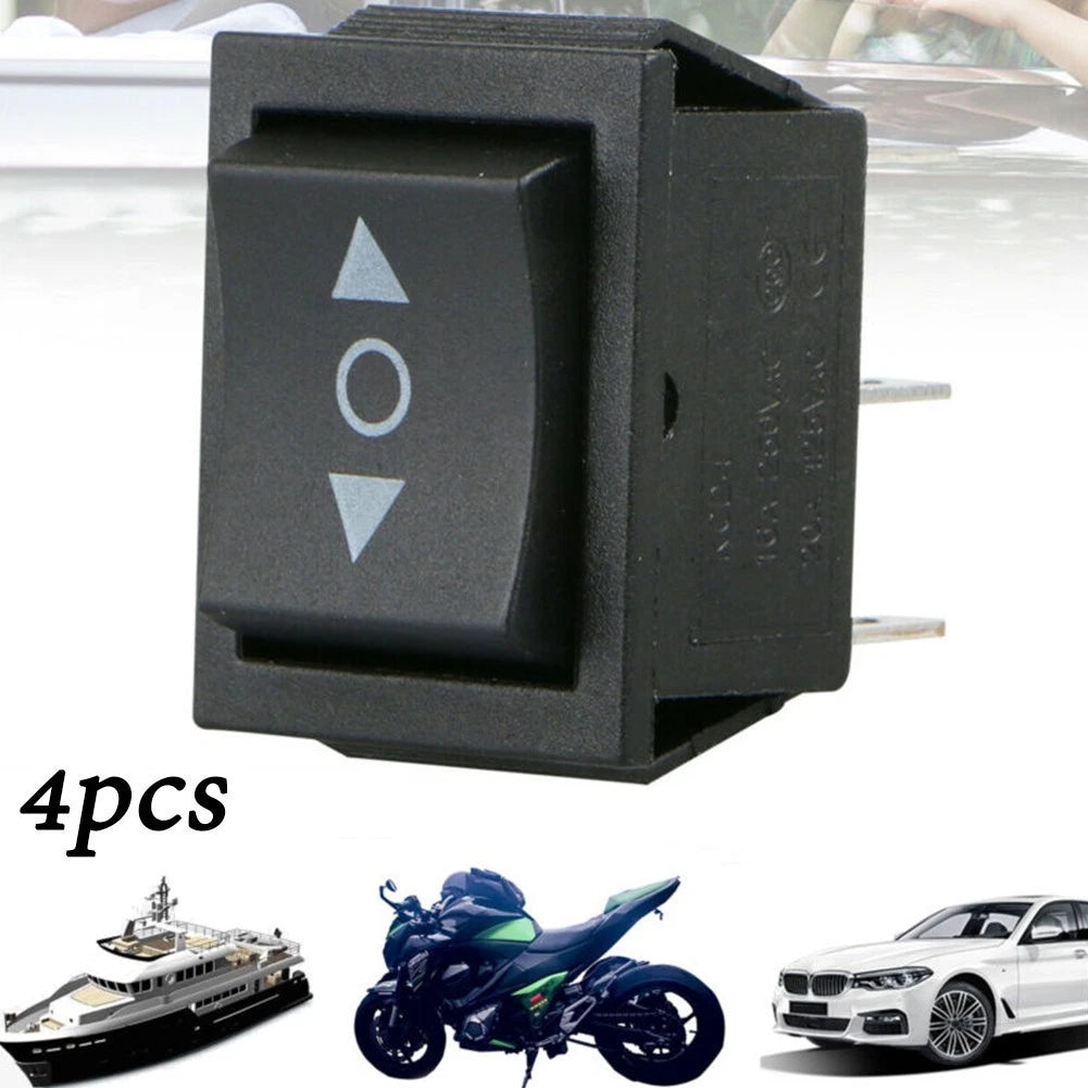 Rocker Switches 12V 6Pin Black Button Control Momentary (Universal)