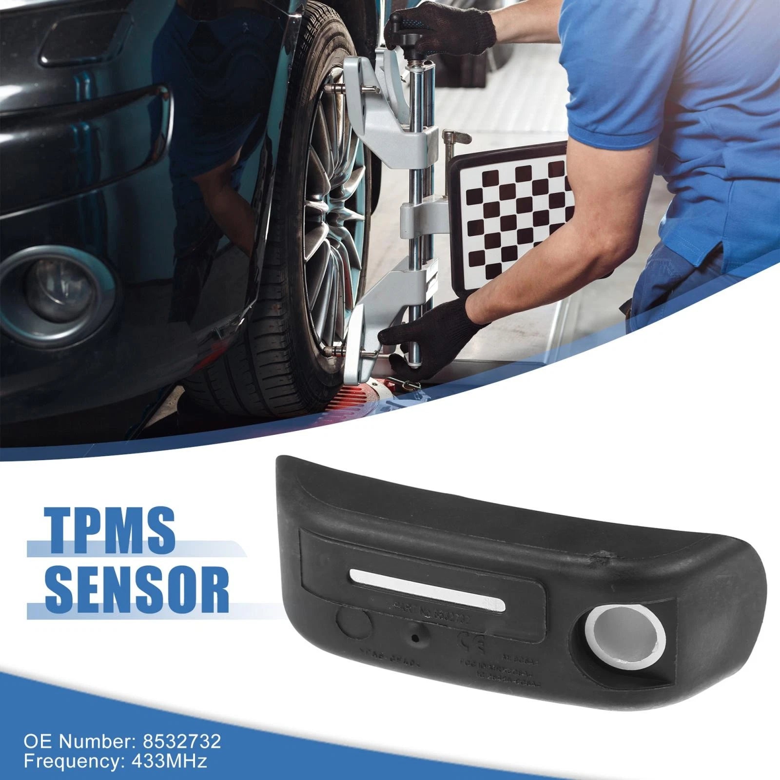 Tire Pressure Sensor TPMS 433MHz Replacement for BMW Motorcycle K1300 (2010–2012)