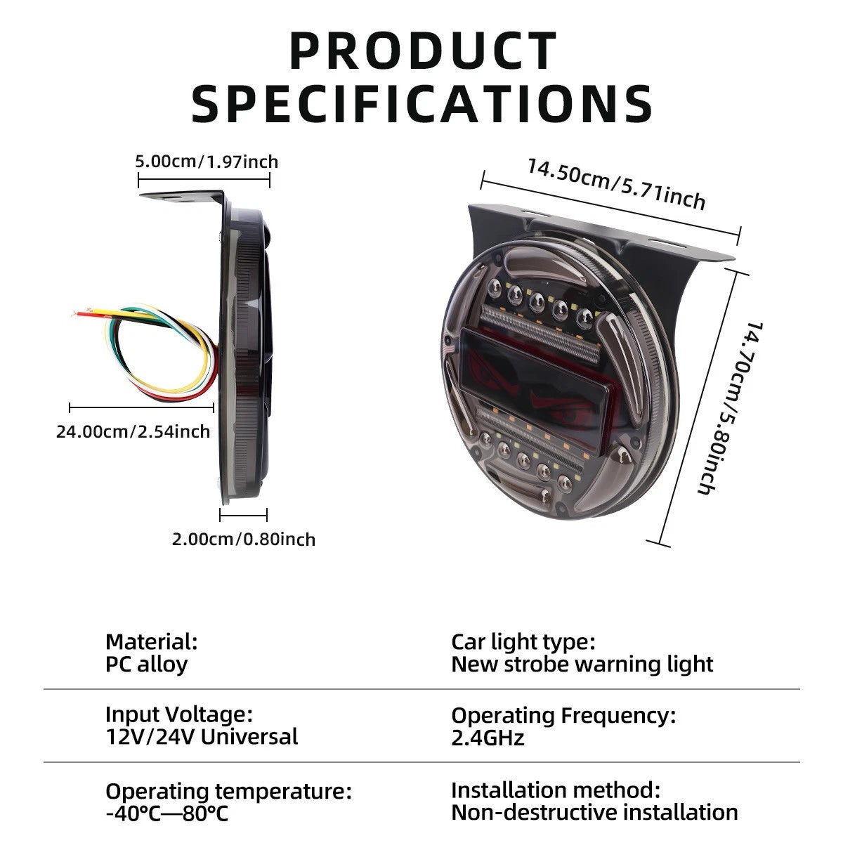 Strobe Devil's Eye Light for Truck (2010–2023)