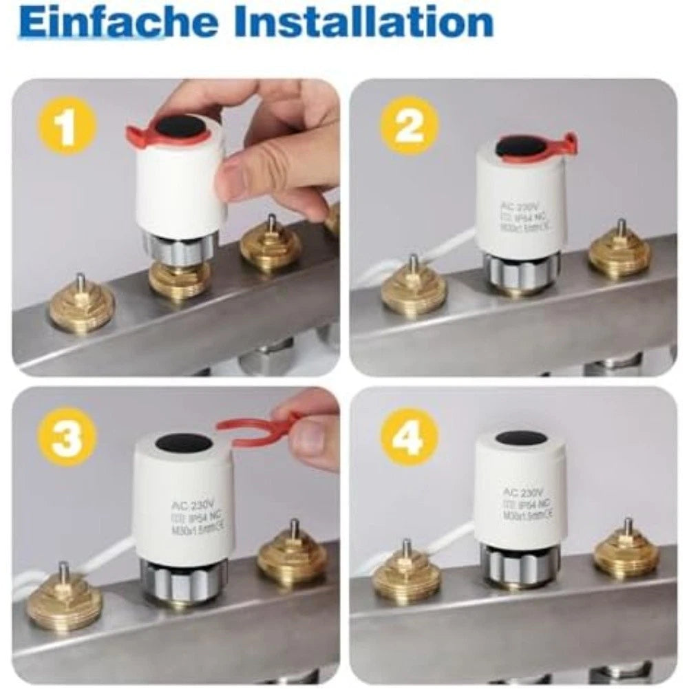 Smart Electric Actuator for Underfloor Heating Valve VA80 (230V)