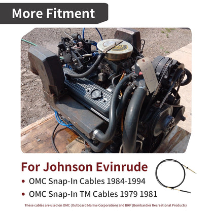 Remote Control Cable for Johnson Evinrude OMC 14' Snap-In (1984–1994)