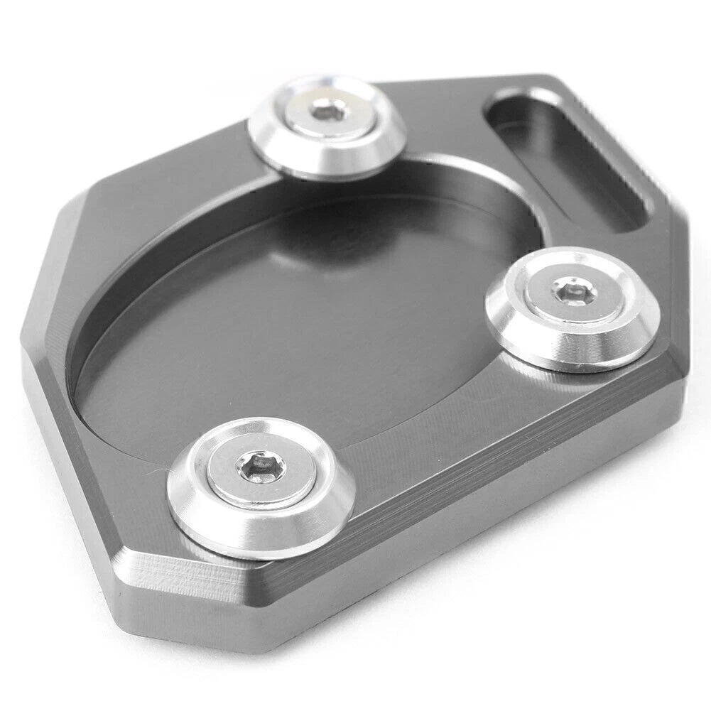 Side Stand Foot Enlarger Plate Pad for Kawasaki EX300 (2013–2015) Titanium