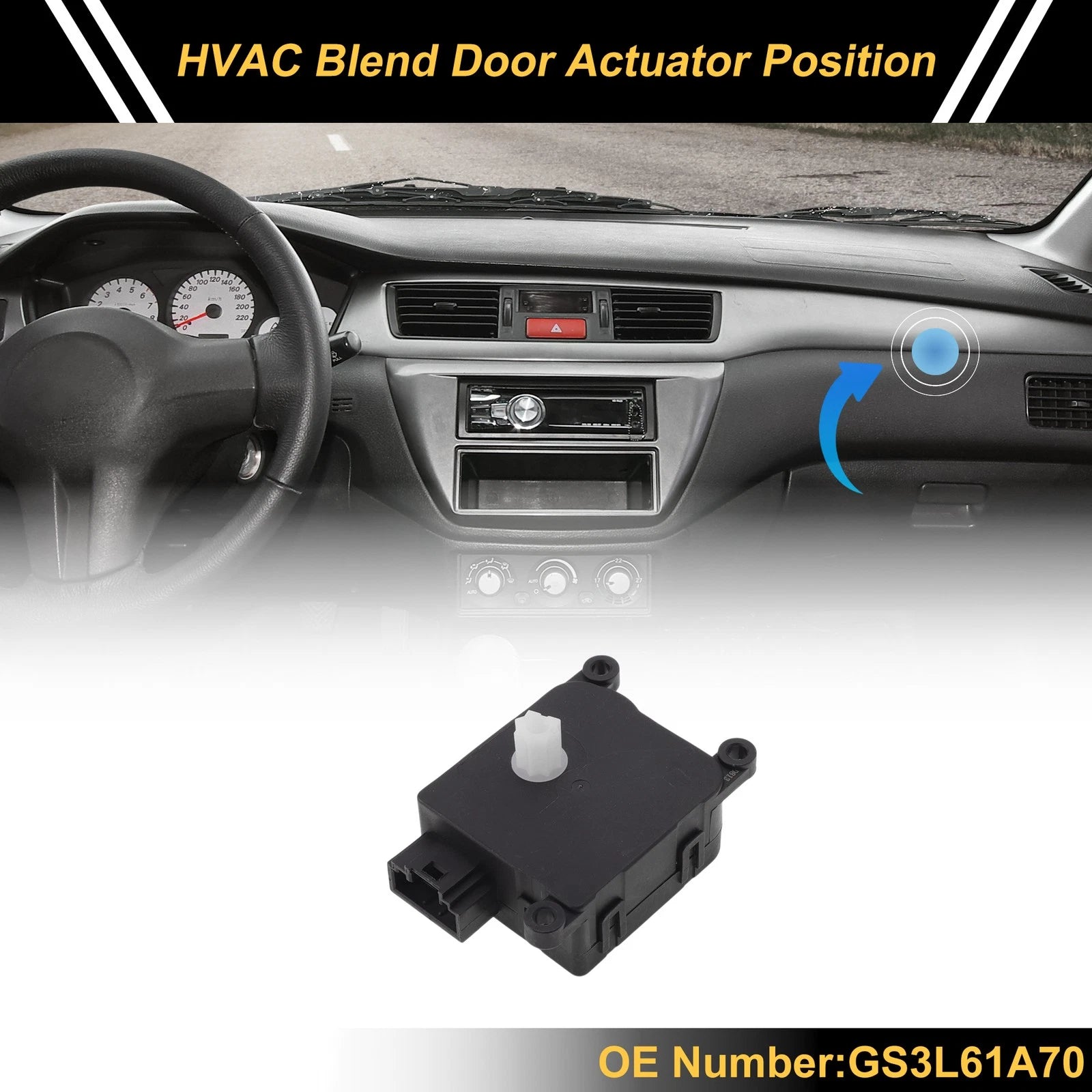 HVAC Heater Blend Door Actuator Replacement for Mazda 6 (2009–2013)