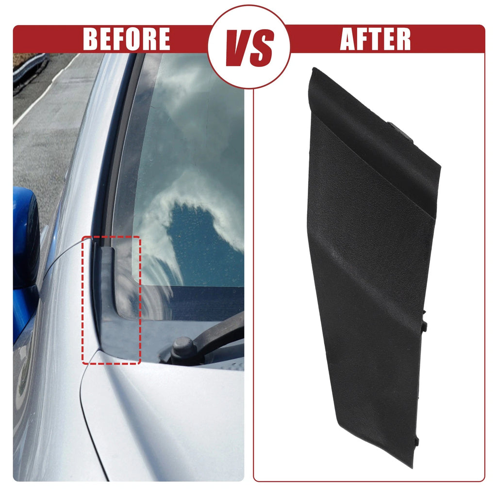 Windshield Wiper Cowl Cover Extension Trim Pair Front for Toyota Corolla (2014–2019)