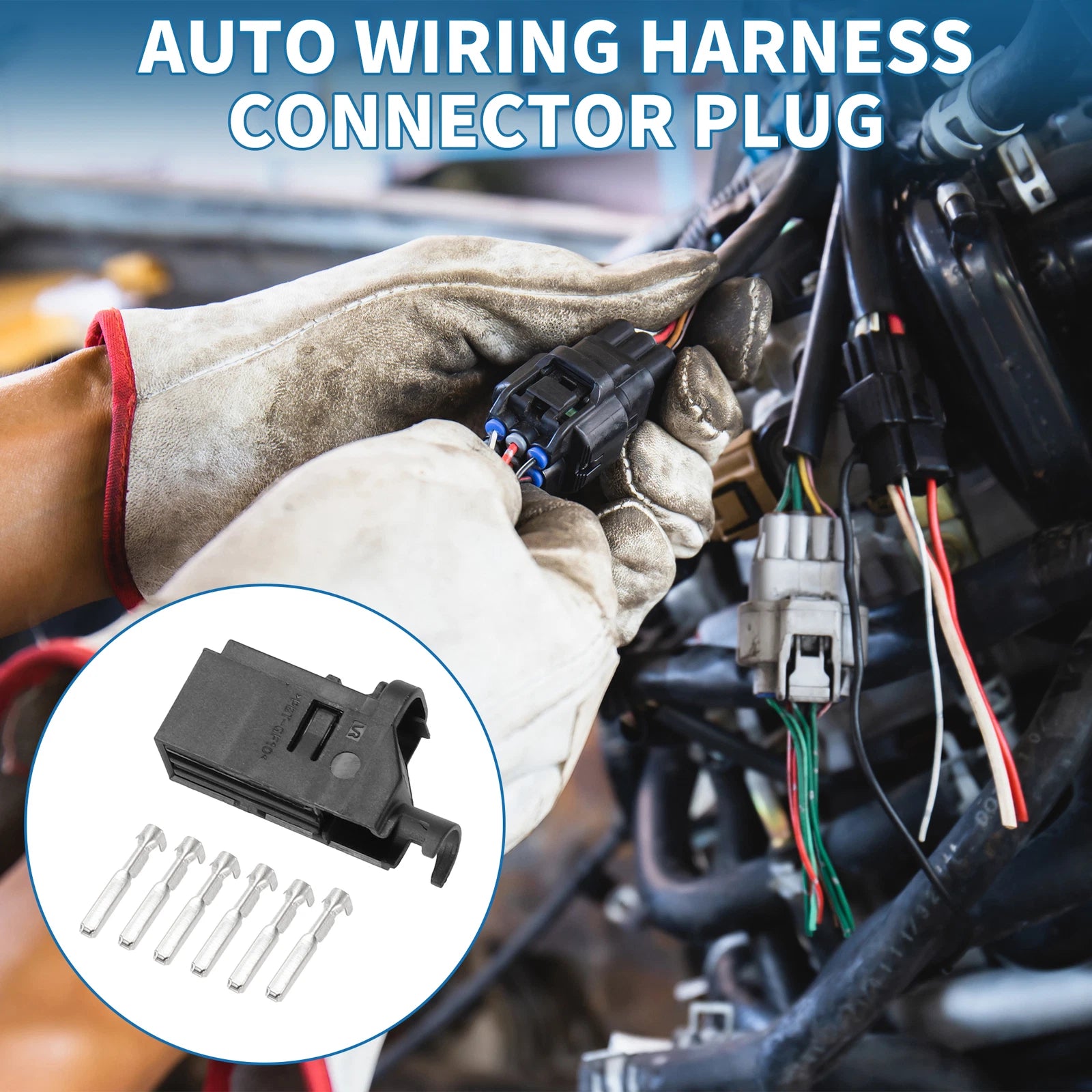 6 Pin Wiring Harness Connector Plug Replacement for Volkswagen Audi (2000–2015)