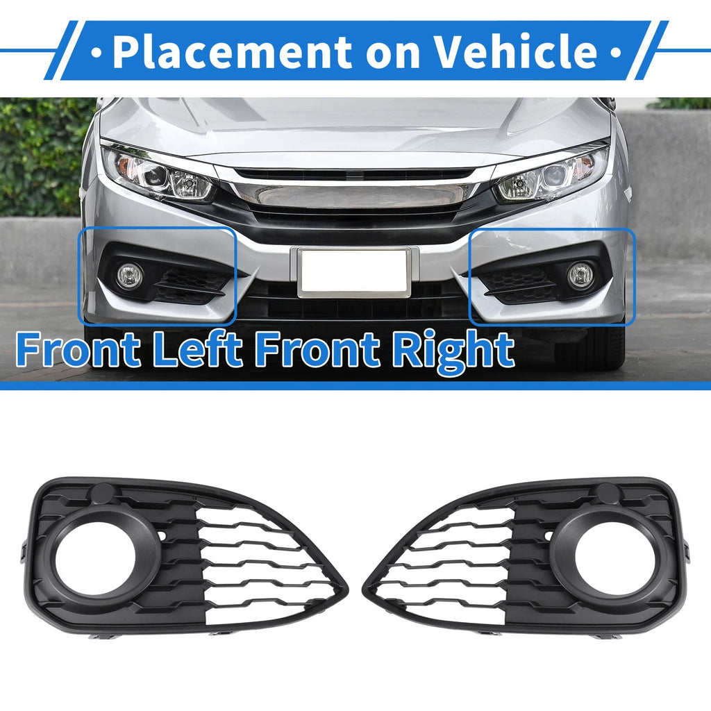 Front Left Right Fog Light Grille for BMW 1 Series F20 (2012–2019)