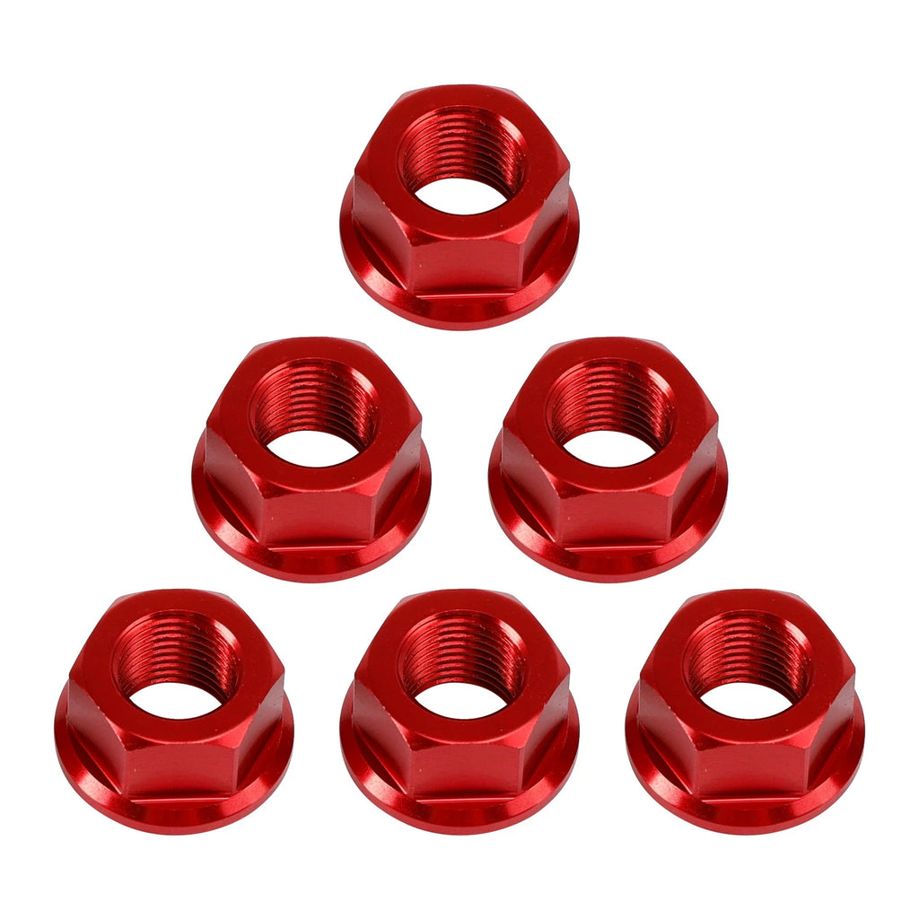 6x Rear Sprocket Nuts M10 x 1 Red for Ducati Panigale V2 V4 V4S 1199 1299 (2012–2024)