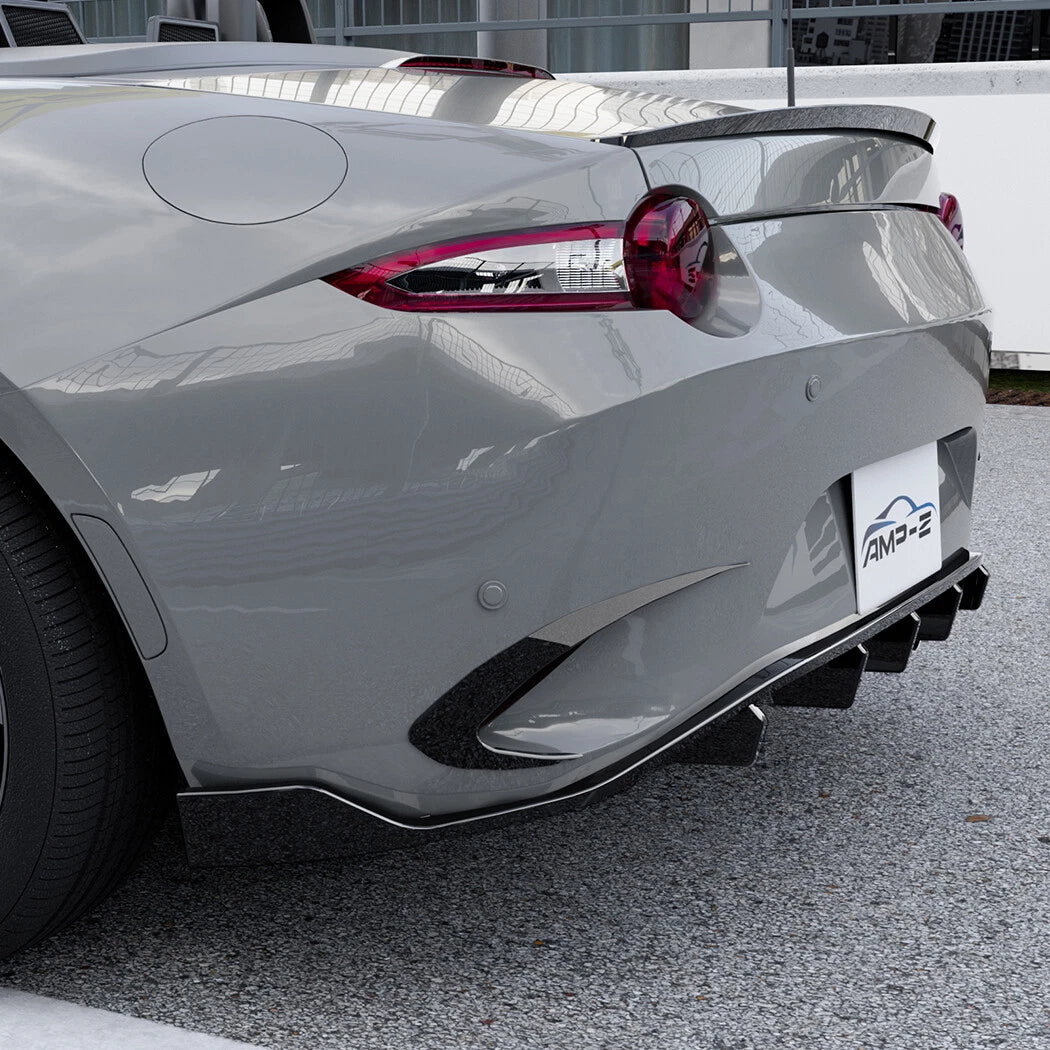 Gloss Black Rear Bumper Side Fin Canards Splitter for Mazda MX-5 Miata ND (2016–Present)