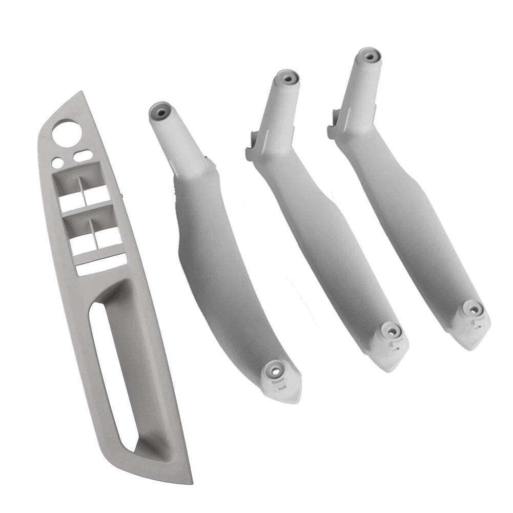 Set of 4 Inner Door Pull Handle Trim Covers for BMW X5 E70 X6 E71 E72 Gray RHD