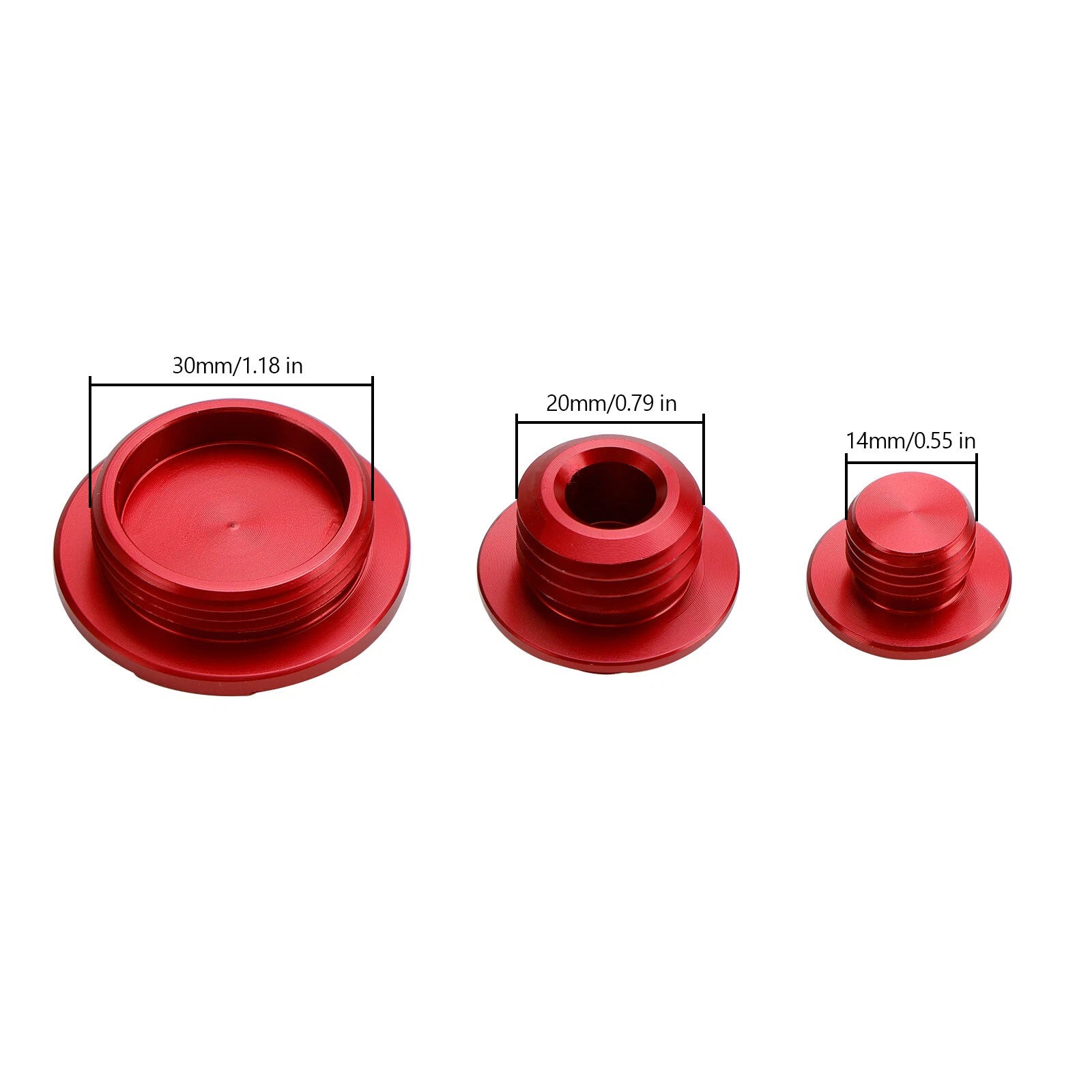 Red Ignition Cover Oil Cap Engine Plug Kit for Honda CRF250R CRF150R (2010–2017)