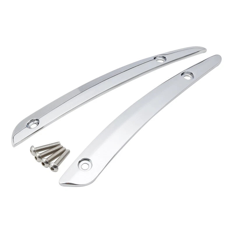 Chrome Split Windshield Trims for Harley Road Glide (2015–2023)