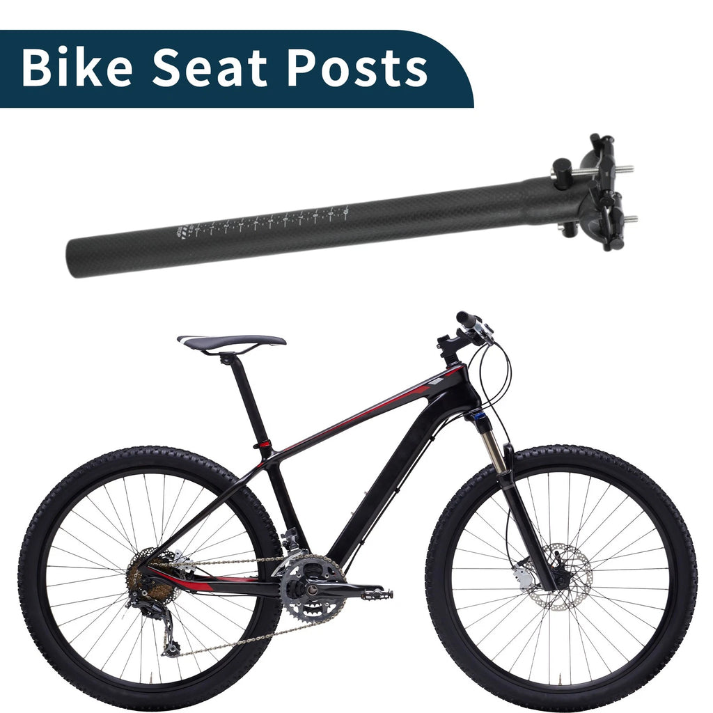 Bike Seat Post 27.2mmx350mm Lightweight Replacement for All Bikes (2000–2025)