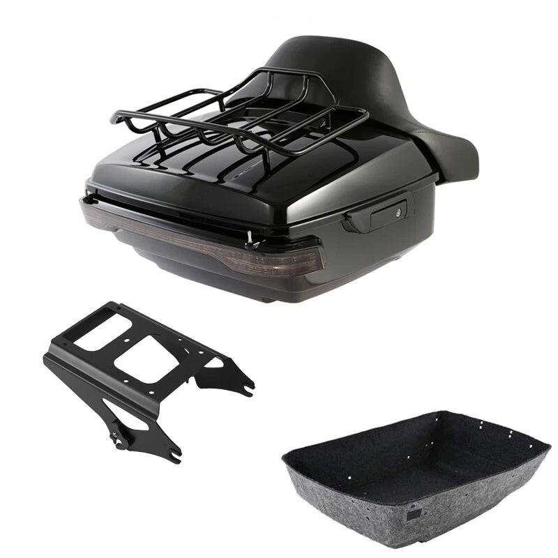 LED Trunk Pad Mount Rack for Harley Street Glide (2009–2013)