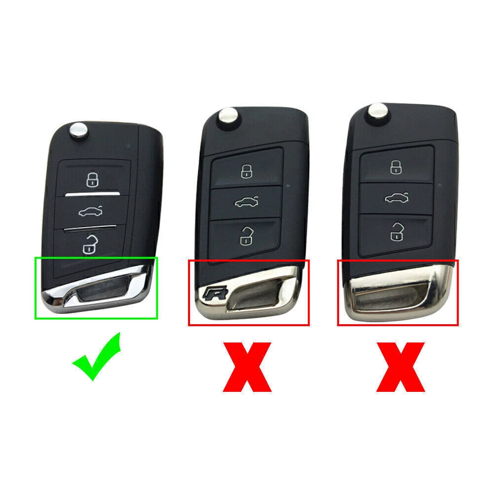 Remote Key Fob Shell Cover for VW MK7 Golf Jetta (2015–Present) Carbon Fiber
